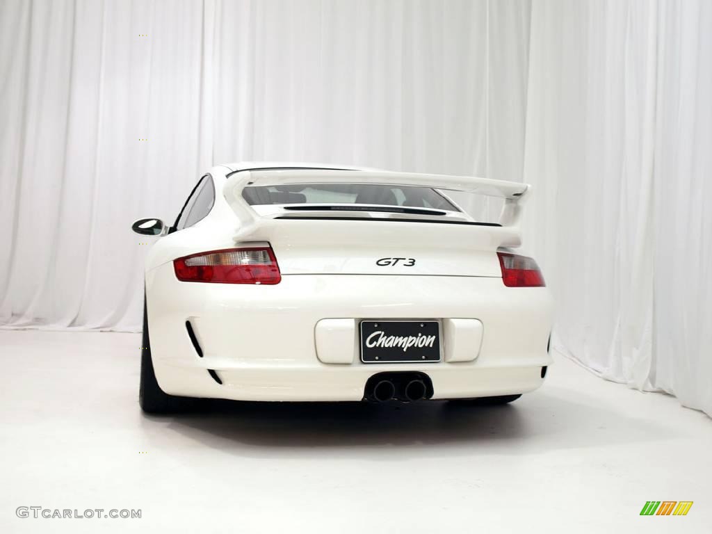 2007 911 GT3 - Carrara White / Black w/Alcantara photo #4