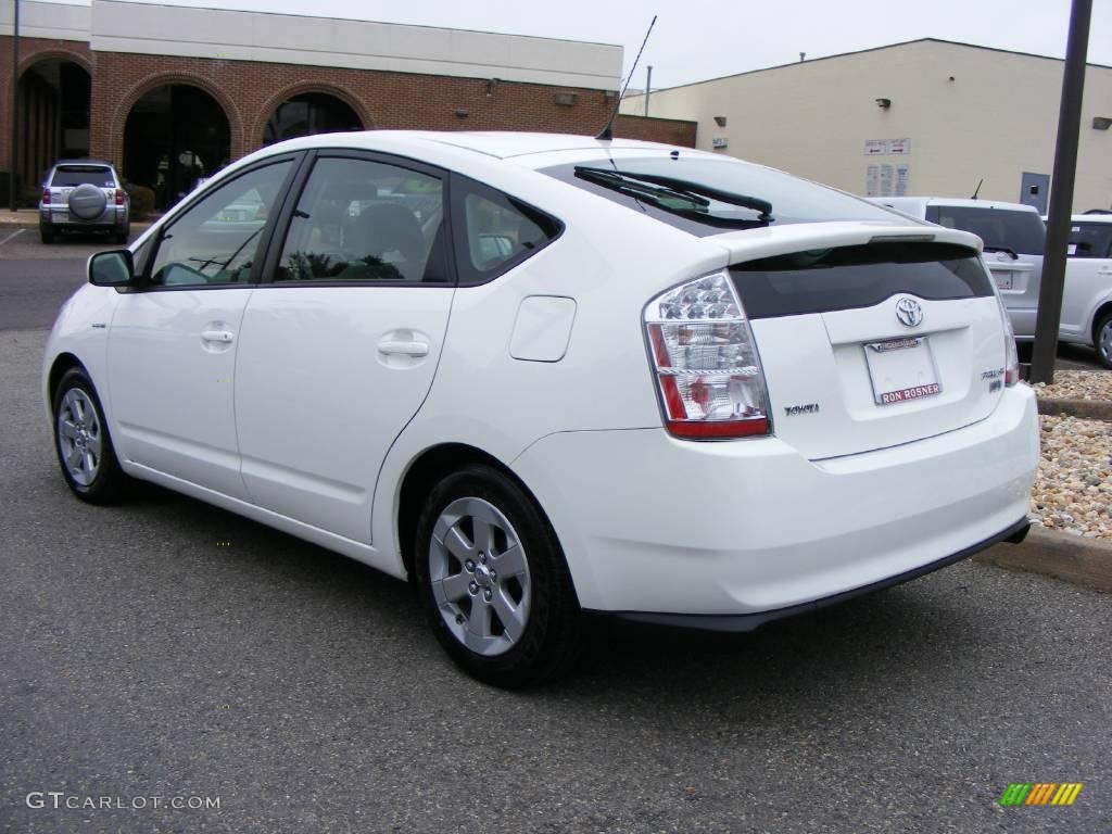 2009 Prius Hybrid - Super White / Dark Gray photo #4