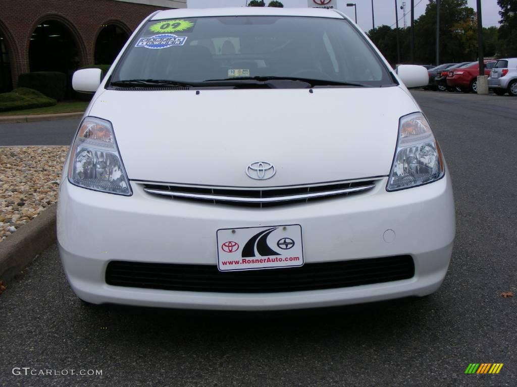 2009 Prius Hybrid - Super White / Dark Gray photo #14