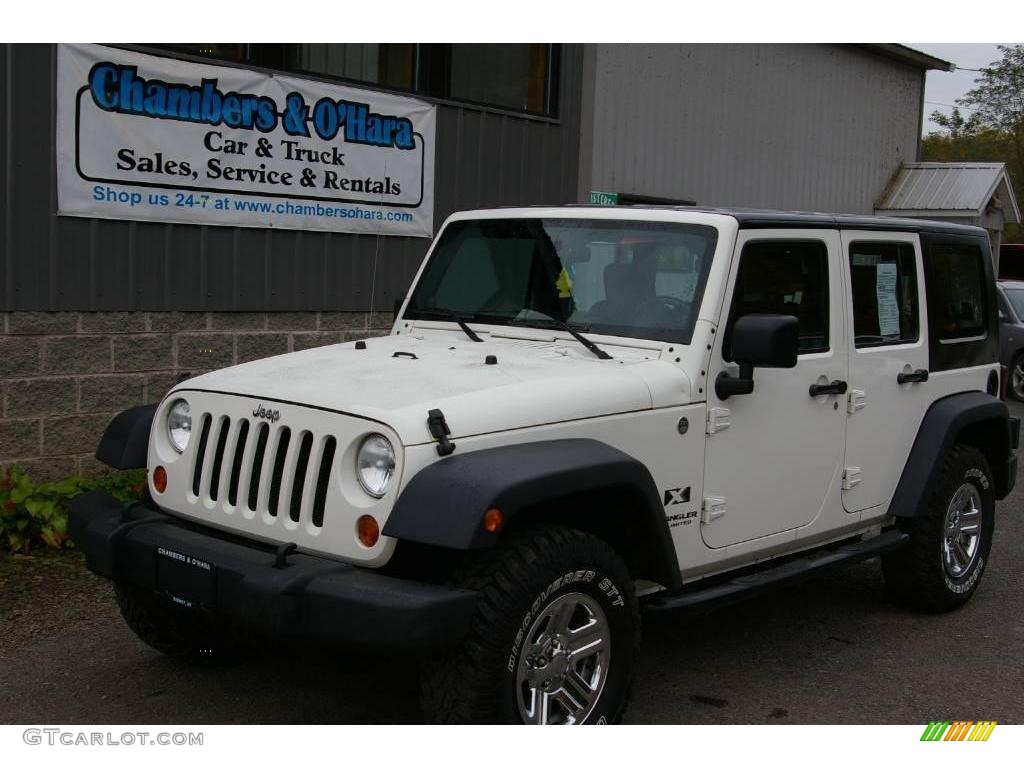 2007 Wrangler Unlimited X 4x4 - Stone White / Dark Slate Gray/Medium Slate Gray photo #1