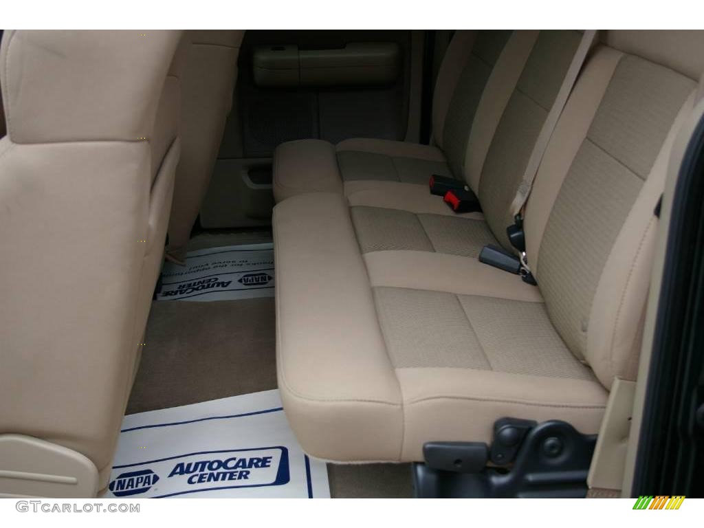 2005 F150 XLT SuperCab 4x4 - Aspen Green Metallic / Tan photo #4