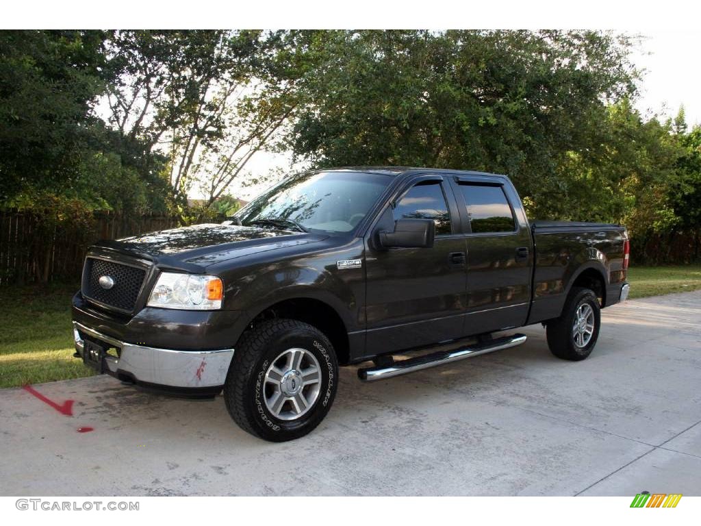2006 F150 XLT SuperCrew 4x4 - Dark Stone Metallic / Tan photo #1