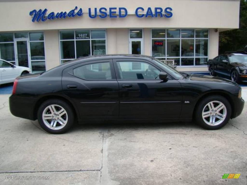 2006 Charger SXT - Brilliant Black Crystal Pearl / Dark Slate Gray/Light Graystone photo #1