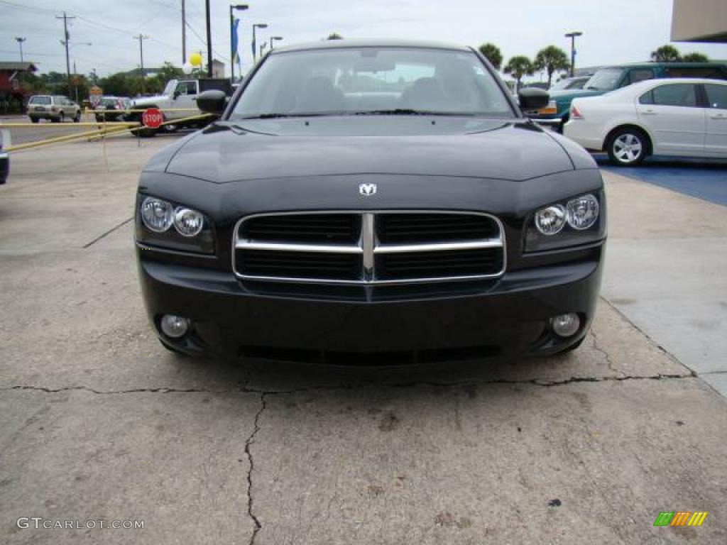 2006 Charger SXT - Brilliant Black Crystal Pearl / Dark Slate Gray/Light Graystone photo #3