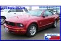 Dark Candy Apple Red 2009 Ford Mustang V6 Premium Convertible