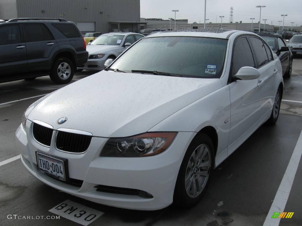 2006 3 Series 325i Sedan - Alpine White / Black photo #1