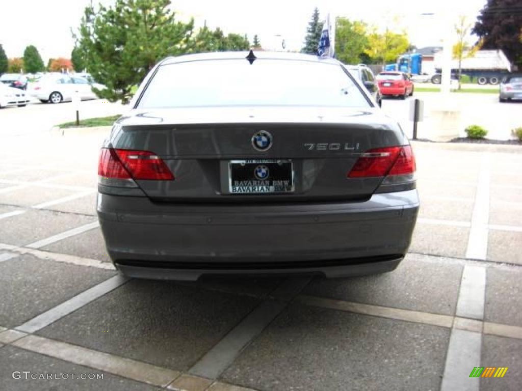 2007 7 Series 750Li Sedan - Sterling Grey Metallic / Black photo #7