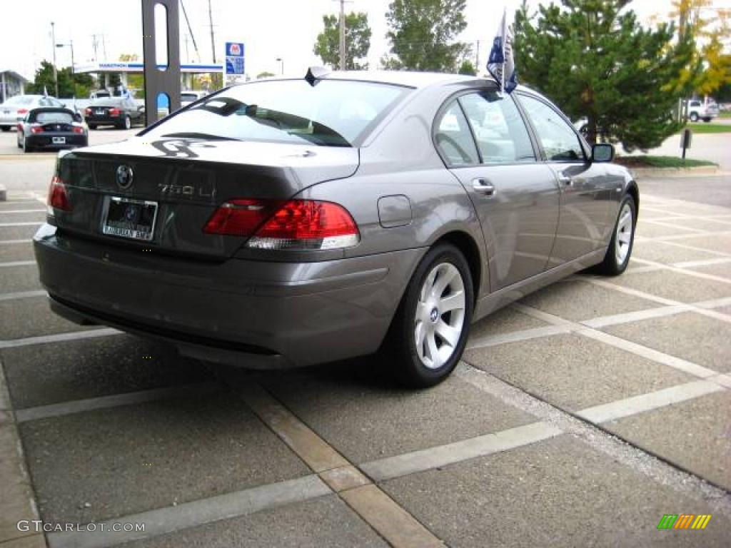 2007 7 Series 750Li Sedan - Sterling Grey Metallic / Black photo #8