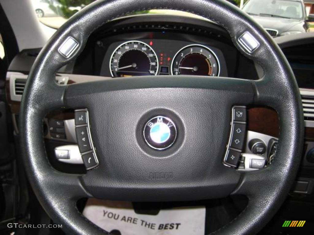 2007 7 Series 750Li Sedan - Sterling Grey Metallic / Black photo #24