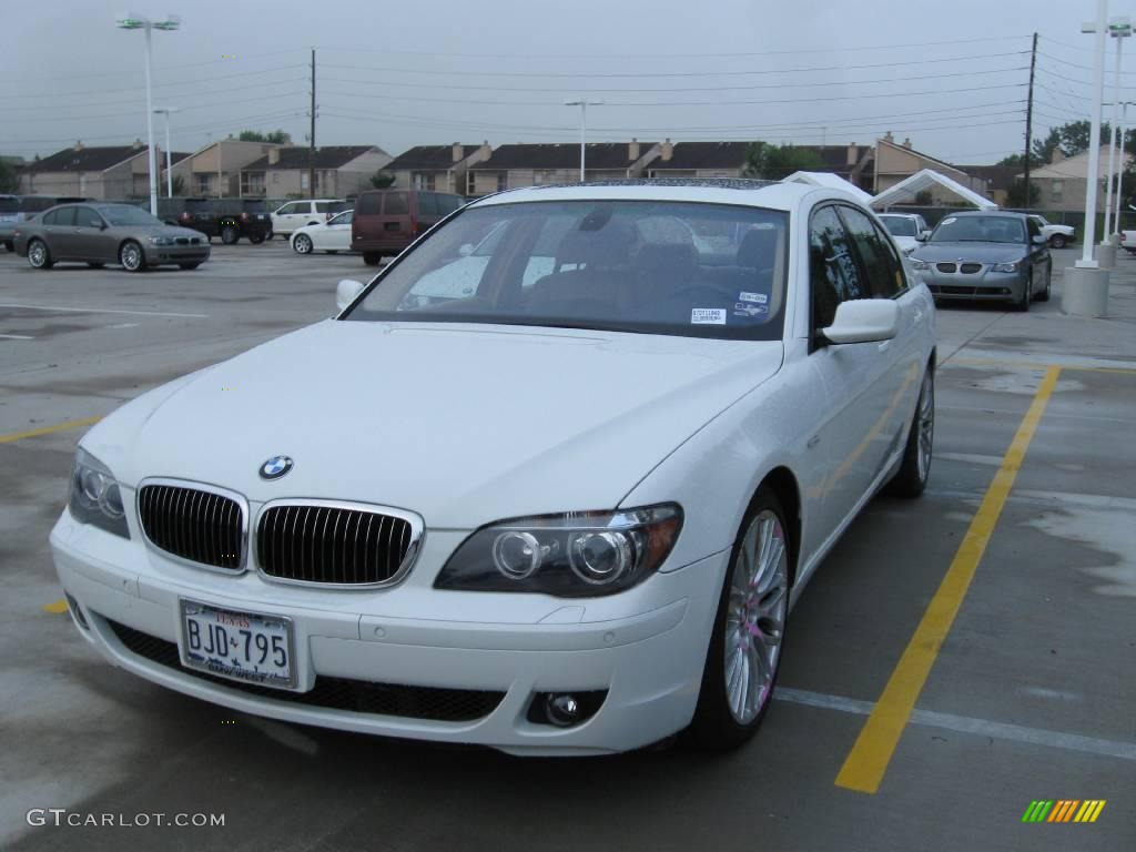 2007 7 Series 750i Sedan - Alpine White / Natural Brown photo #1