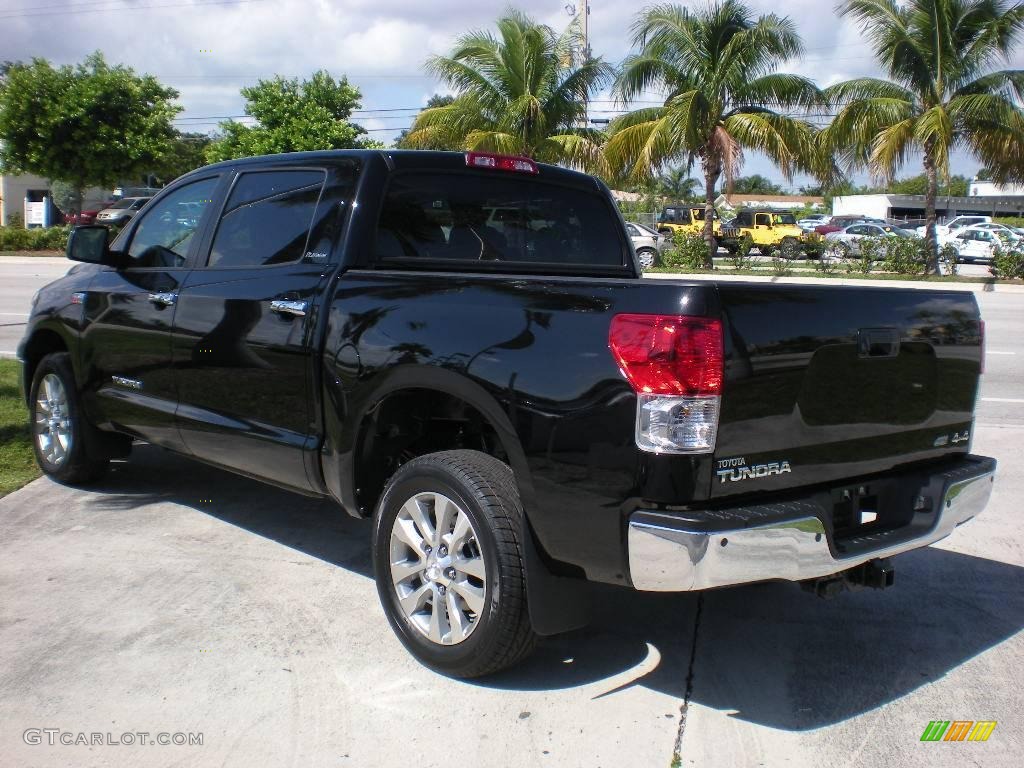 2010 Tundra Platinum CrewMax 4x4 - Black / Black photo #5