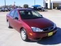 2007 Dark Toreador Red Metallic Ford Focus ZX4 S Sedan  photo #4