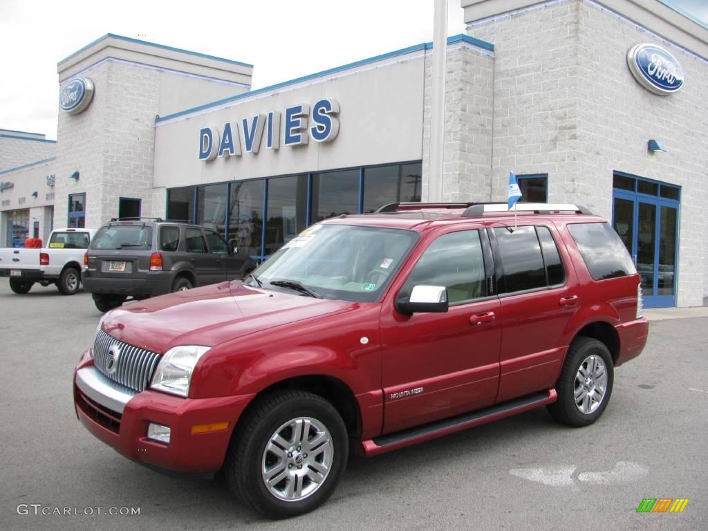 2007 Mountaineer Premier AWD - Vivid Red / Camel photo #1