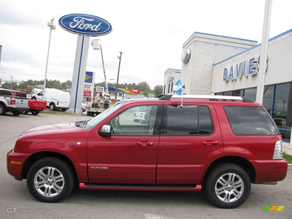 2007 Mountaineer Premier AWD - Vivid Red / Camel photo #2