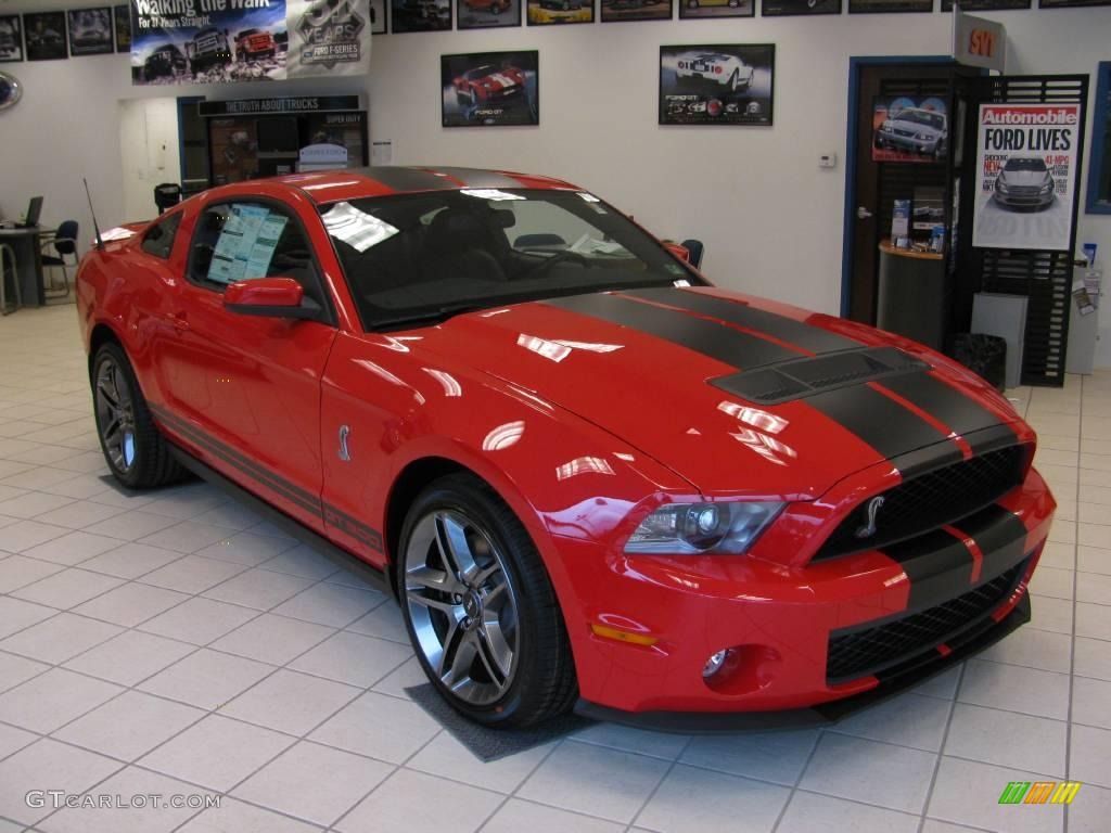 2010 Mustang Shelby GT500 Coupe - Torch Red / Charcoal Black photo #1