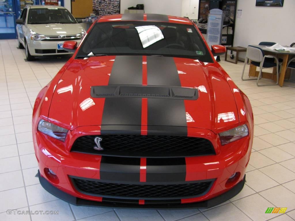 2010 Mustang Shelby GT500 Coupe - Torch Red / Charcoal Black photo #2