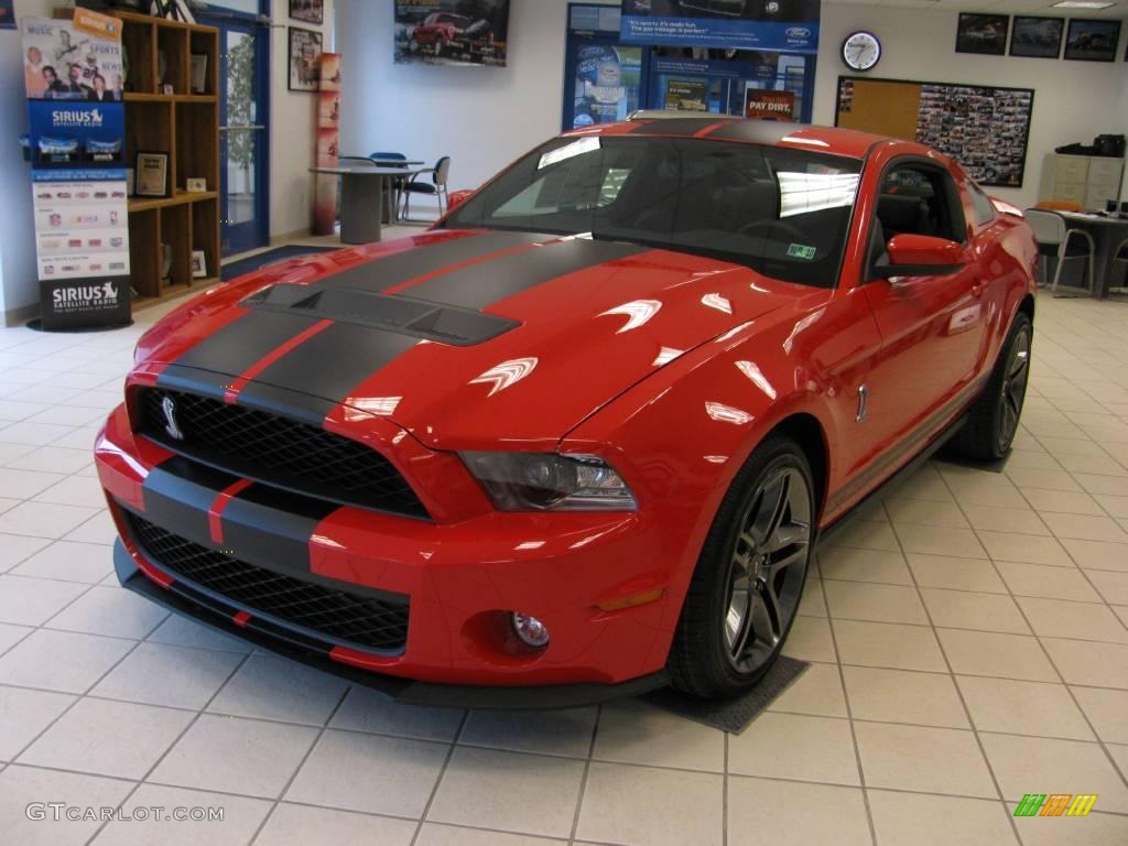 2010 Mustang Shelby GT500 Coupe - Torch Red / Charcoal Black photo #3