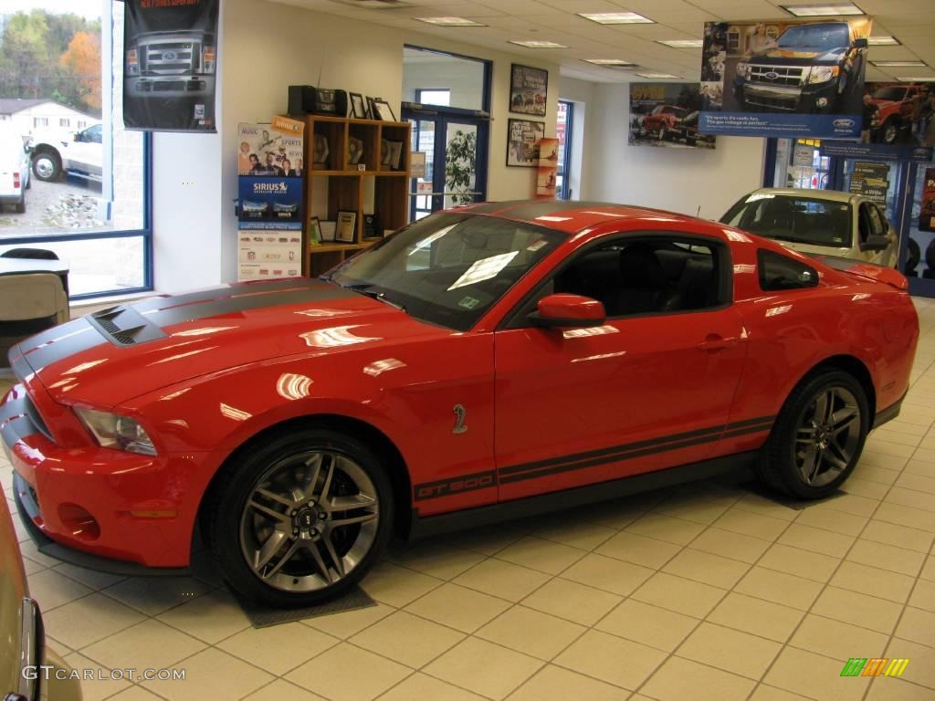 2010 Mustang Shelby GT500 Coupe - Torch Red / Charcoal Black photo #4