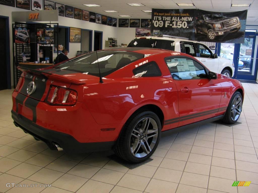 2010 Mustang Shelby GT500 Coupe - Torch Red / Charcoal Black photo #8