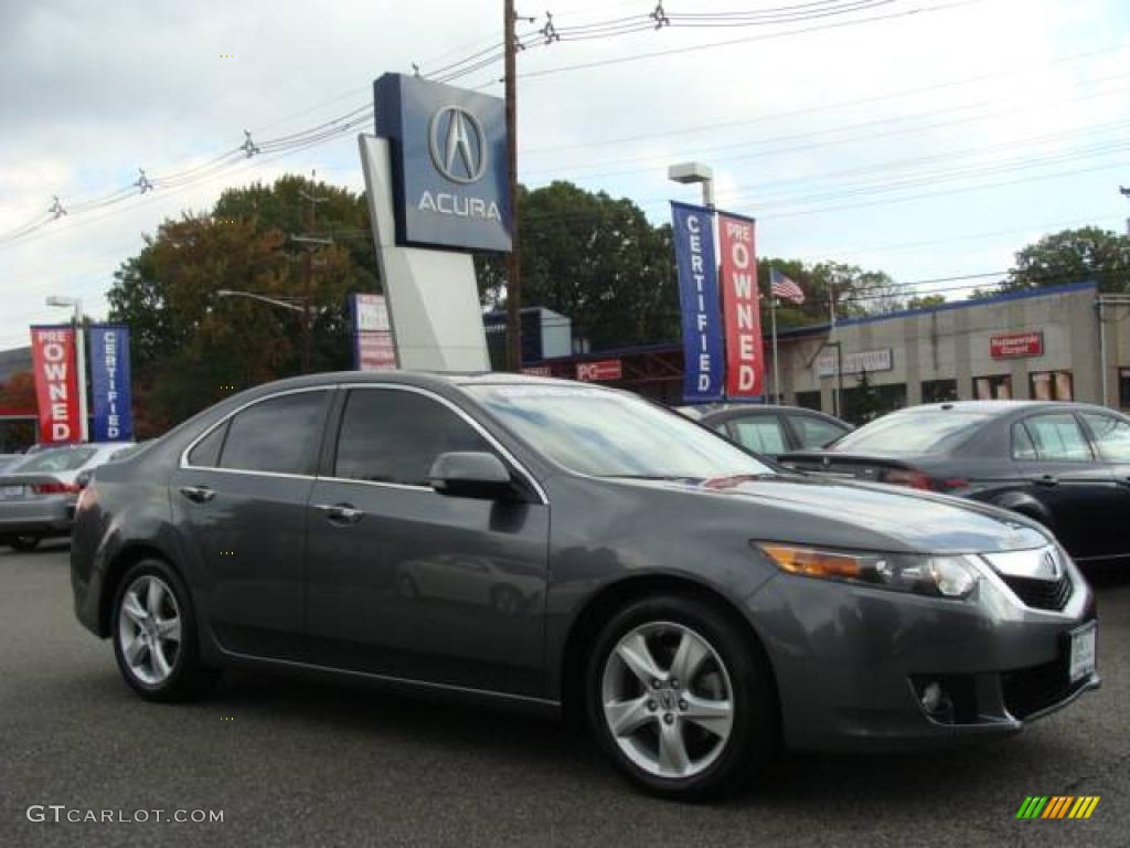 2009 TSX Sedan - Polished Metal Metallic / Ebony photo #1