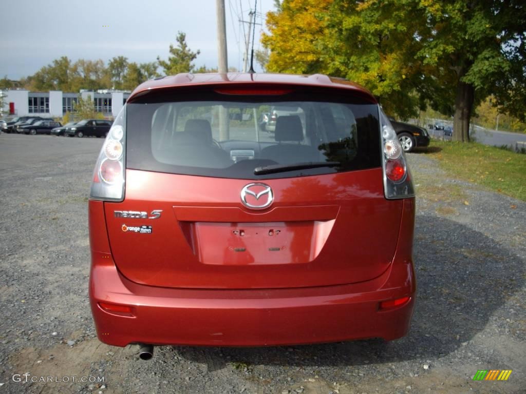 2006 MAZDA5 Sport - Cardinal Red Mica / Black photo #5