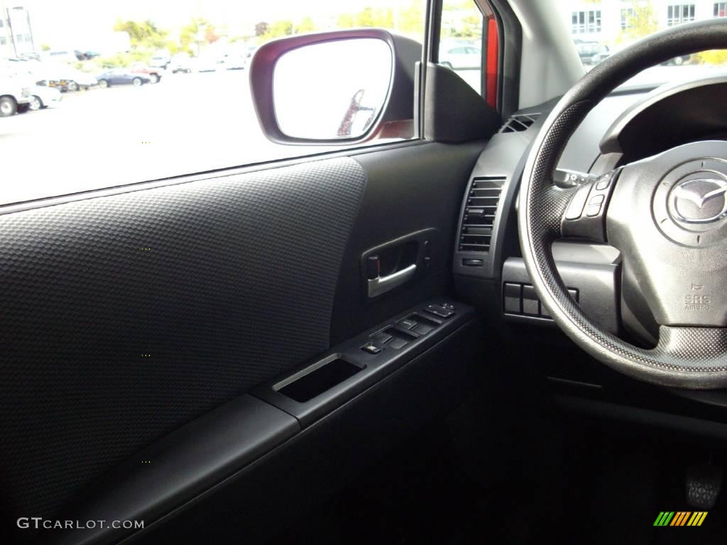 2006 MAZDA5 Sport - Cardinal Red Mica / Black photo #10