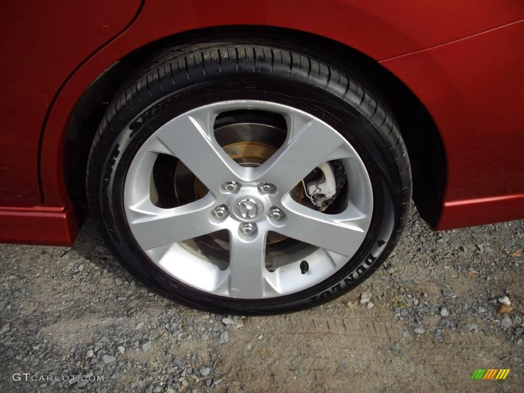 2006 MAZDA5 Sport - Cardinal Red Mica / Black photo #17