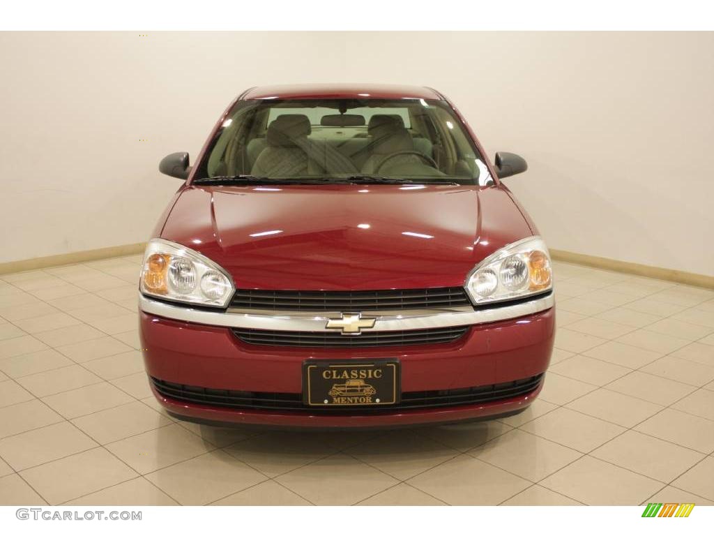 2005 Malibu LS V6 Sedan - Sport Red Metallic / Neutral Beige photo #2