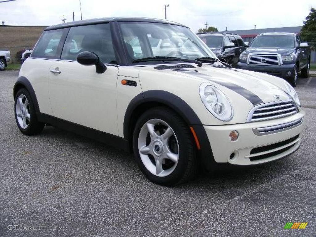 2005 Cooper Hardtop - Pepper White / Space Grey/Panther Black photo #1