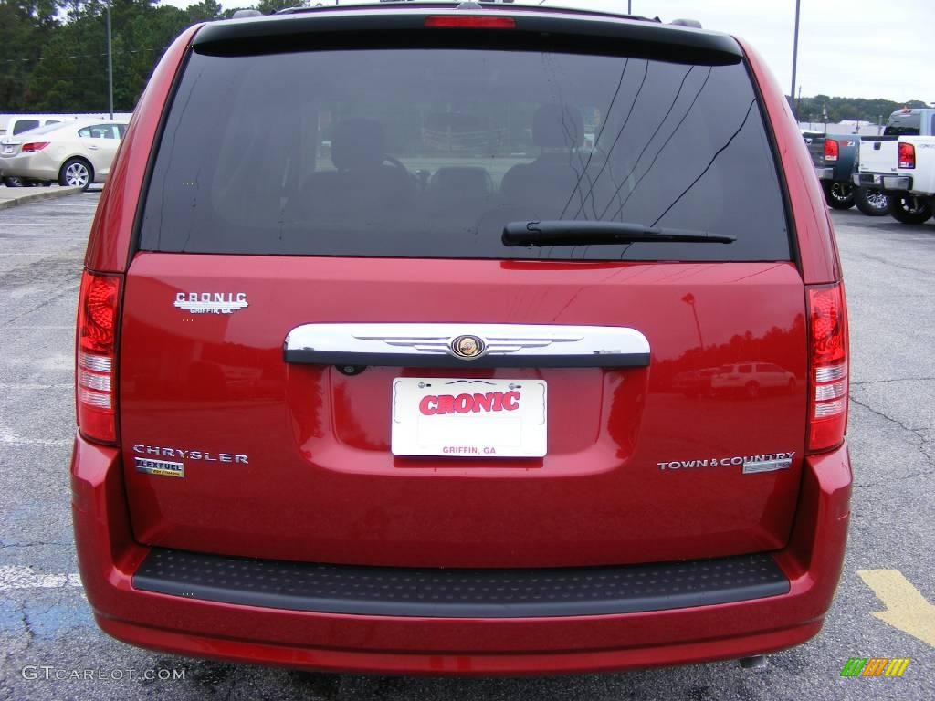 2010 Town & Country LX - Inferno Red Crystal Pearl / Medium Pebble Beige/Cream photo #7