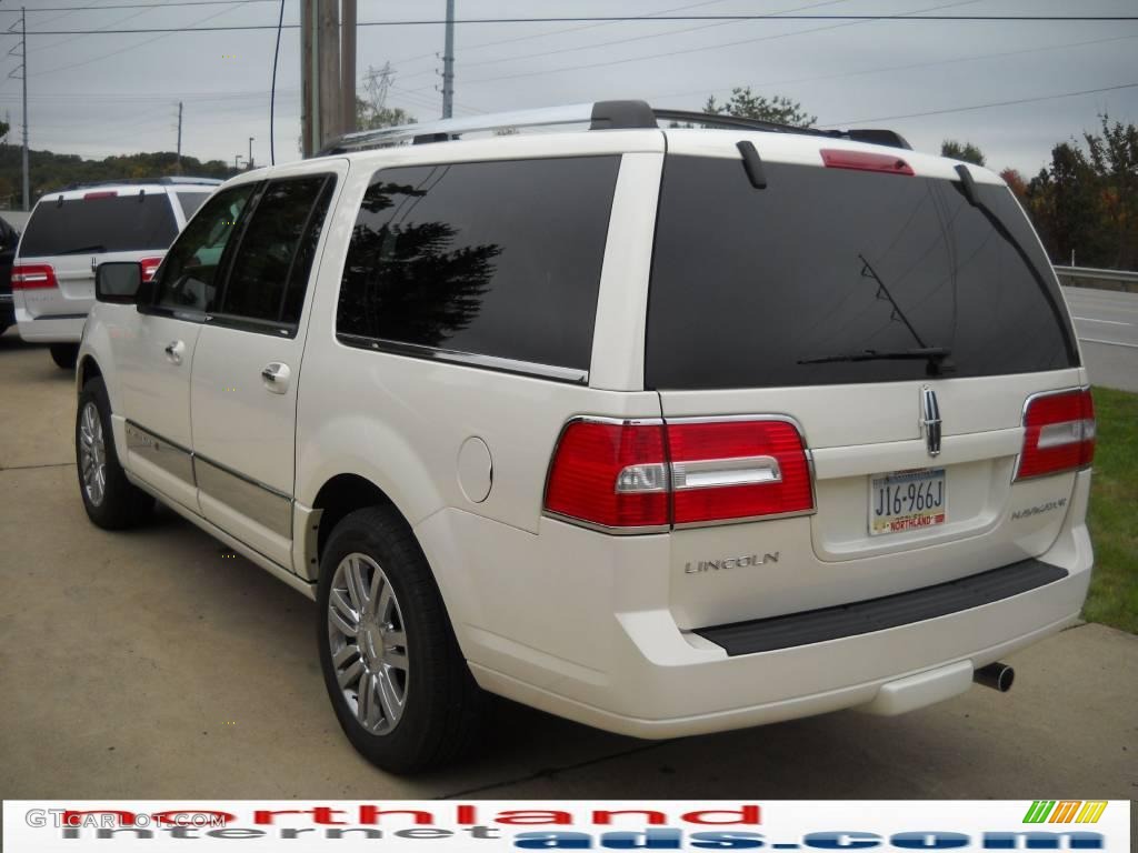 2007 Navigator L Luxury 4x4 - White Chocolate Tri-Coat / Camel photo #4