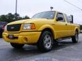 2002 Chrome Yellow Ford Ranger Edge SuperCab 4x4  photo #4