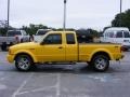 2002 Chrome Yellow Ford Ranger Edge SuperCab 4x4  photo #5