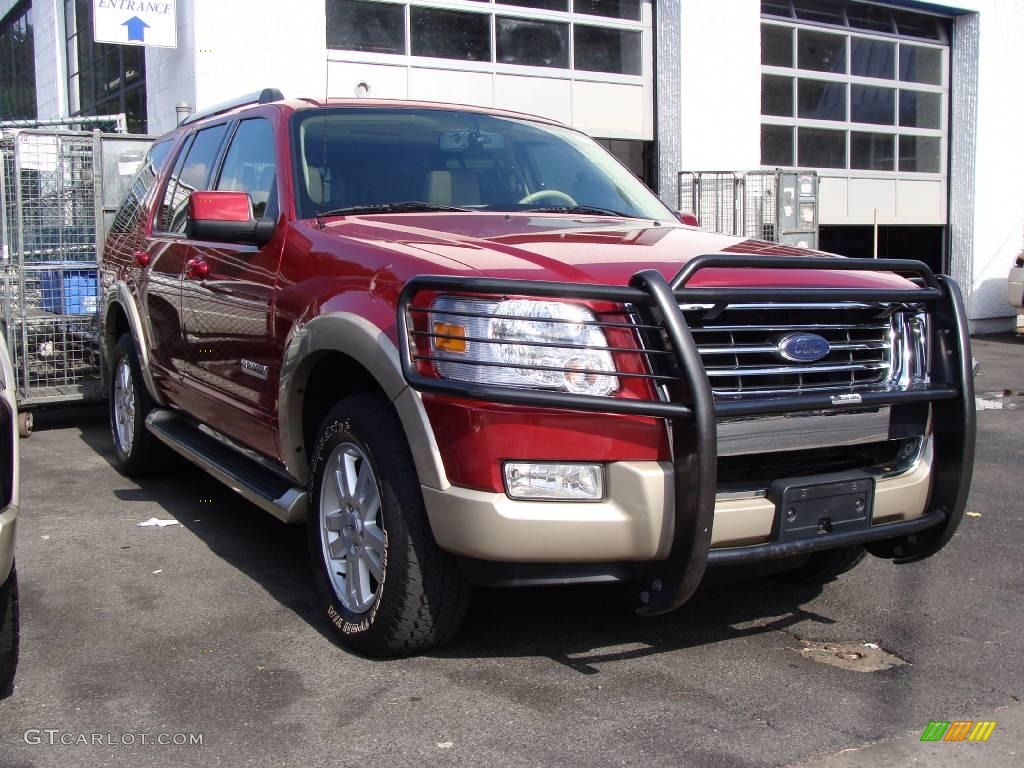 2006 Explorer Eddie Bauer 4x4 - Redfire Metallic / Camel photo #3