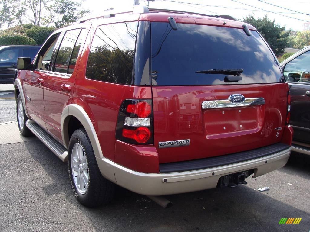 2006 Explorer Eddie Bauer 4x4 - Redfire Metallic / Camel photo #6