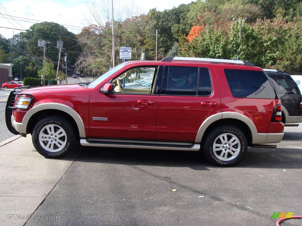 2006 Explorer Eddie Bauer 4x4 - Redfire Metallic / Camel photo #7