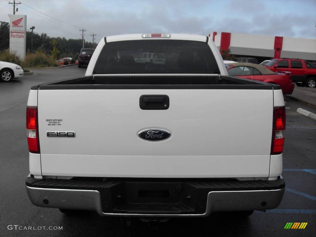 2006 F150 XLT SuperCab 4x4 - Oxford White / Medium/Dark Flint photo #7