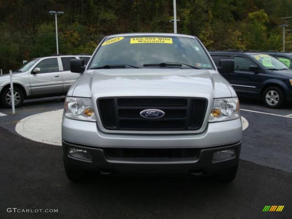 2005 F150 FX4 SuperCab 4x4 - Silver Metallic / Black photo #7