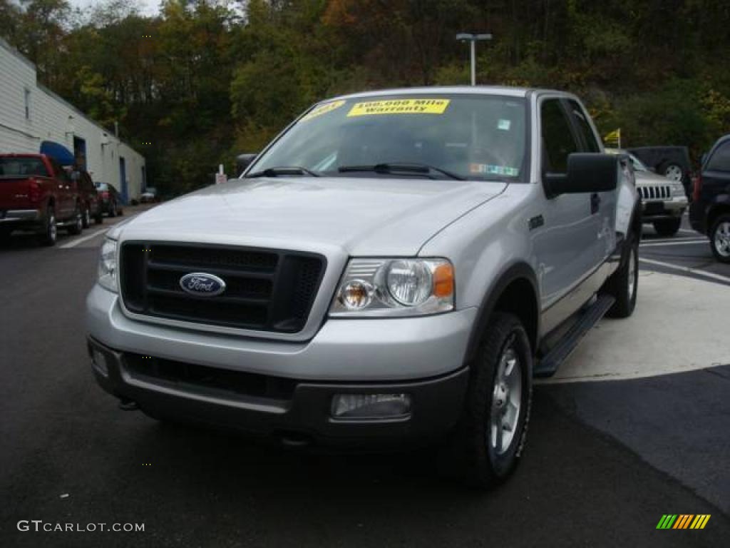 2005 F150 FX4 SuperCab 4x4 - Silver Metallic / Black photo #8