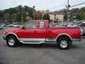 1997 Bright Red Ford F150 Lariat Extended Cab 4x4  photo #6