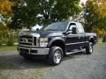 2008 Black Ford F250 Super Duty XLT SuperCab 4x4  photo #1