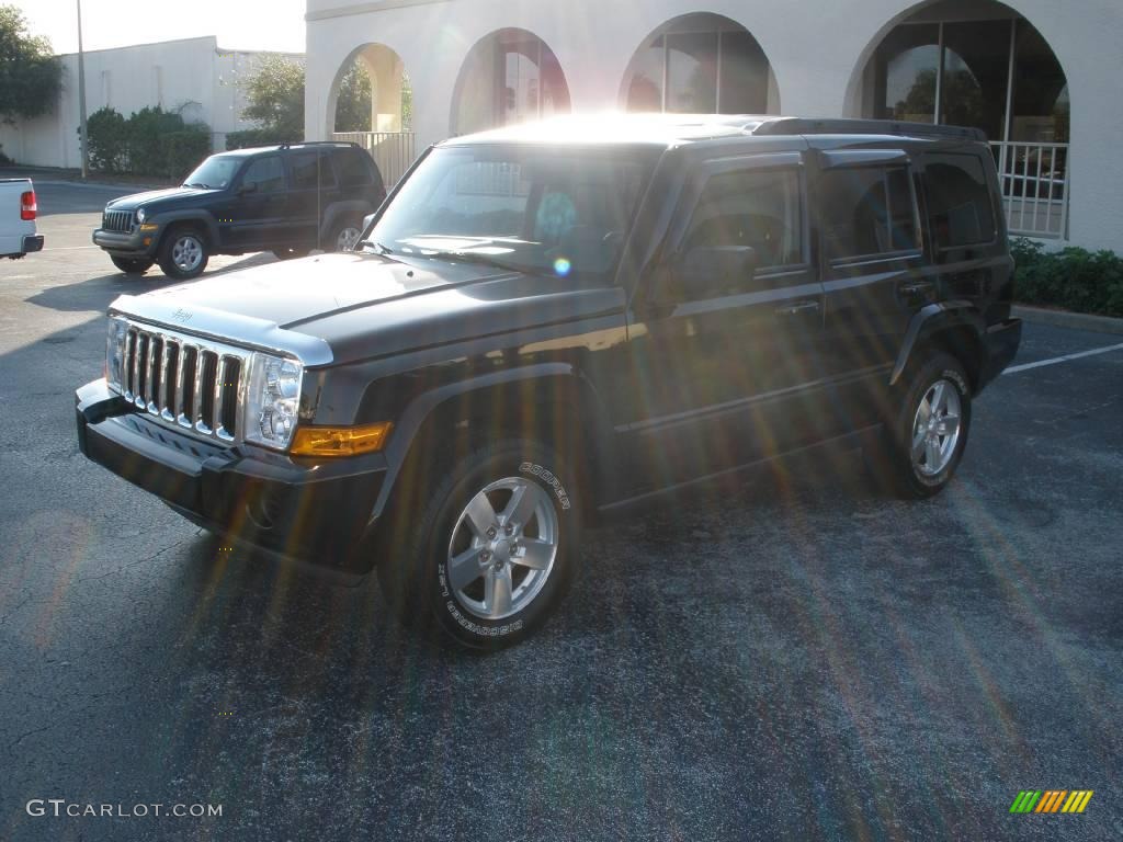 2007 Commander Sport - Black Clearcoat / Medium Slate Gray photo #1