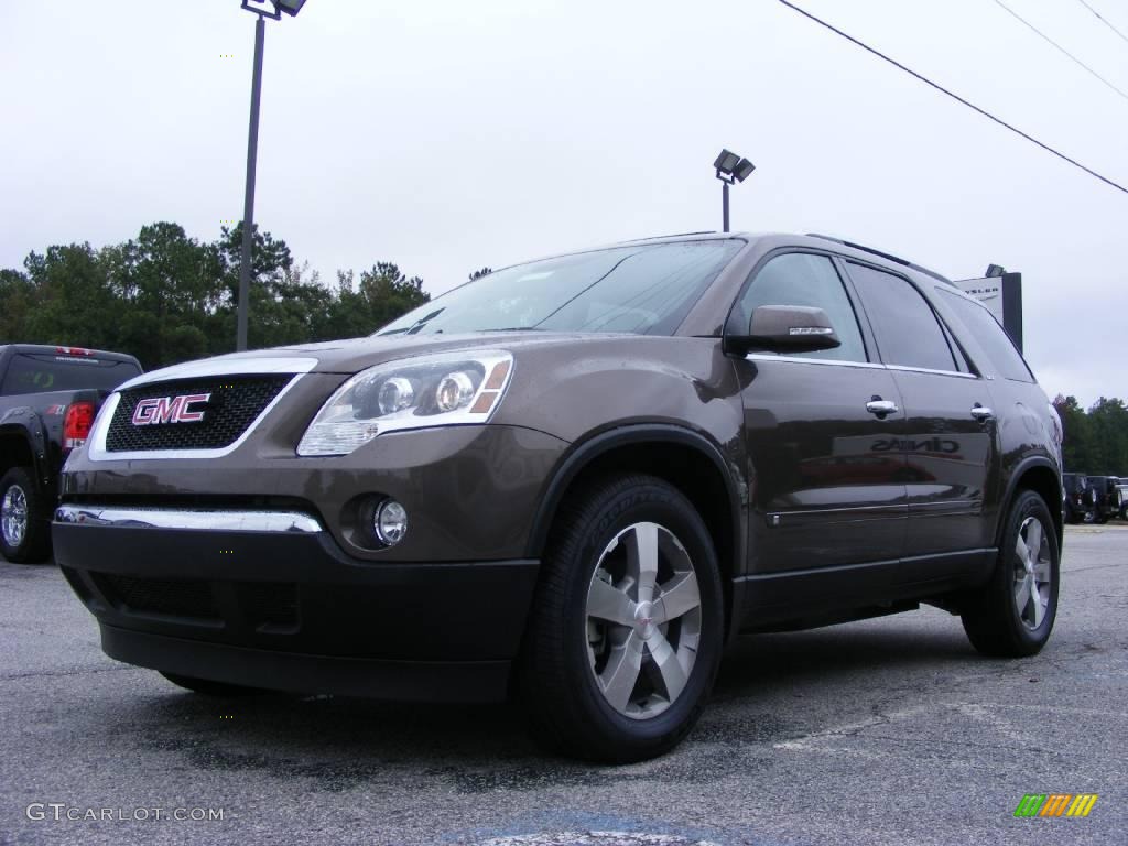 2009 Acadia SLT-2 - Medium Brown Metallic / Ebony photo #4