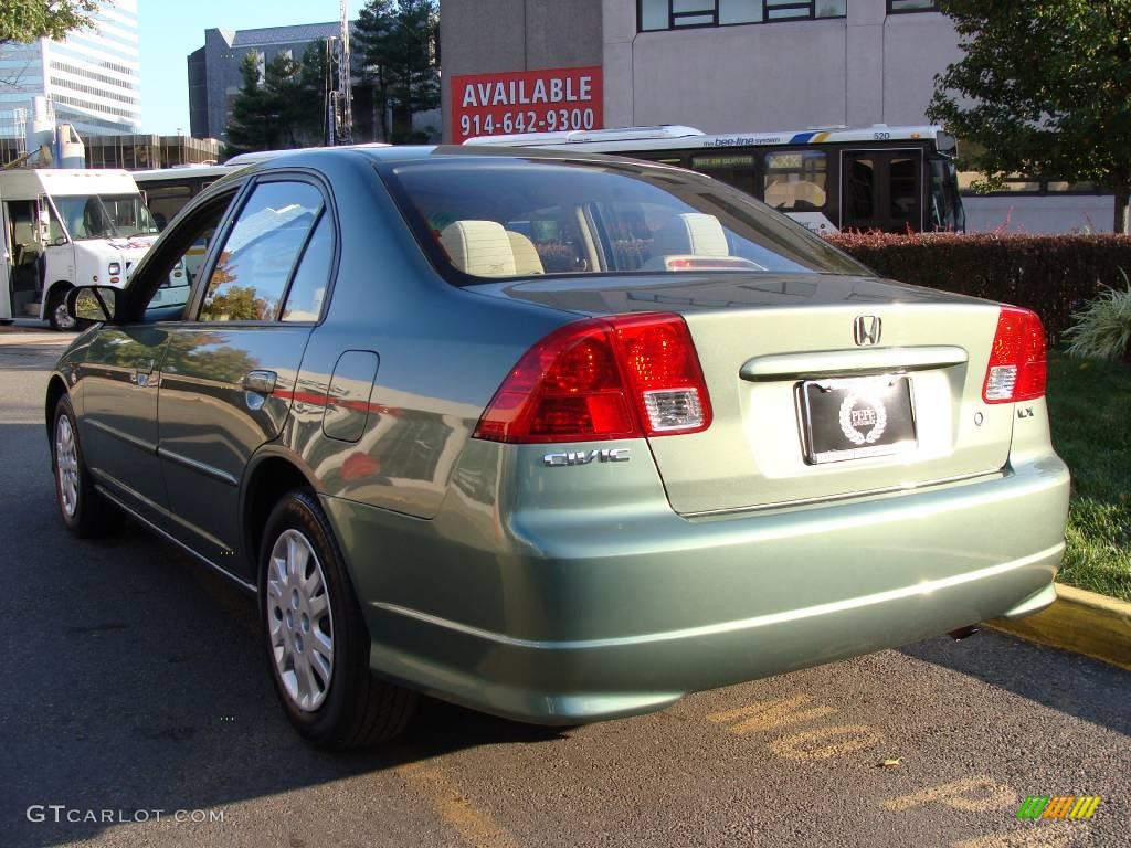 2004 Civic LX Sedan - Galapagos Green / Ivory Beige photo #7