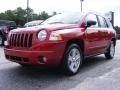 2010 Inferno Red Crystal Pearl Jeep Compass Sport  photo #4