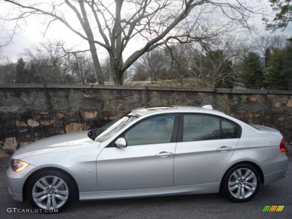 2006 3 Series 325i Sedan - Titanium Silver Metallic / Black photo #14