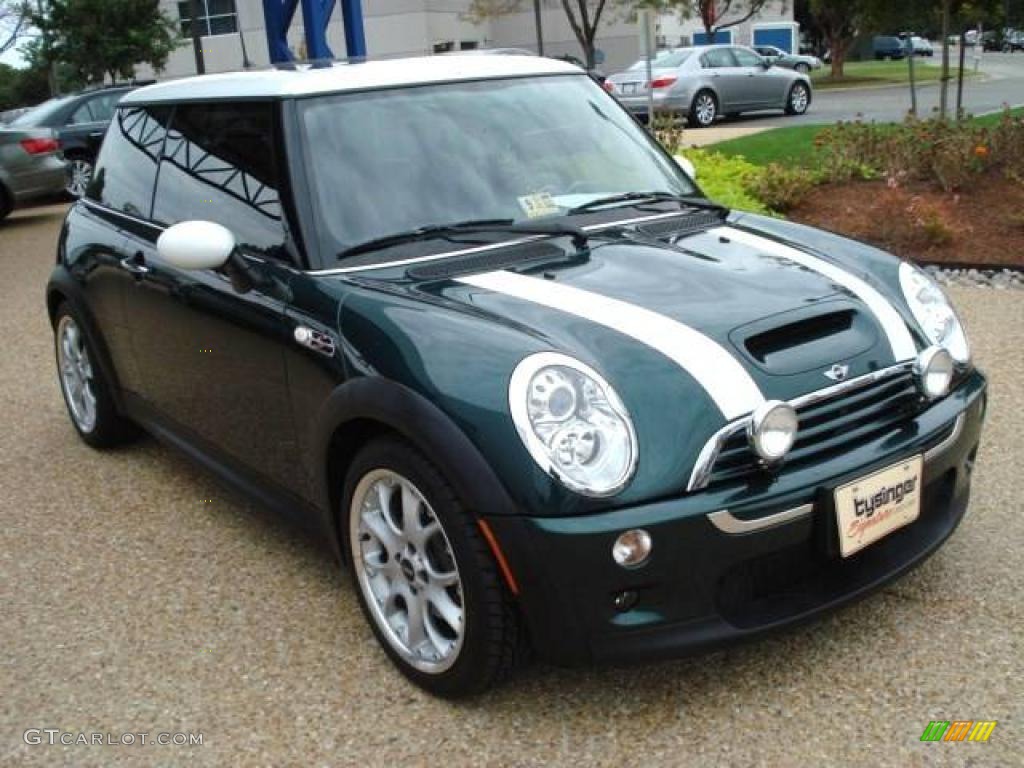 2006 Cooper S Hardtop - British Racing Green Metallic / Black/Panther Black photo #6
