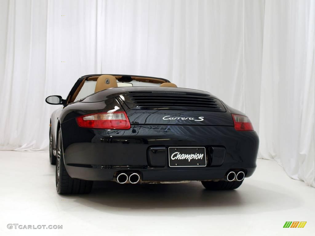 2008 911 Carrera S Cabriolet - Black / Sand Beige photo #5