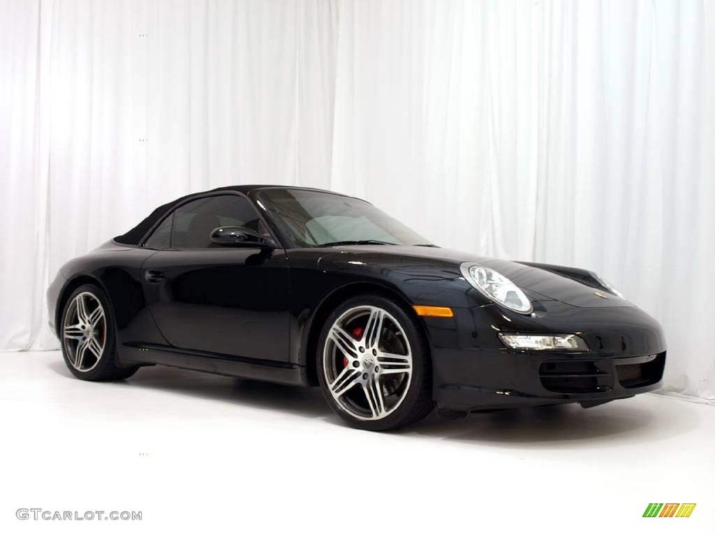 2008 911 Carrera S Cabriolet - Black / Sand Beige photo #22