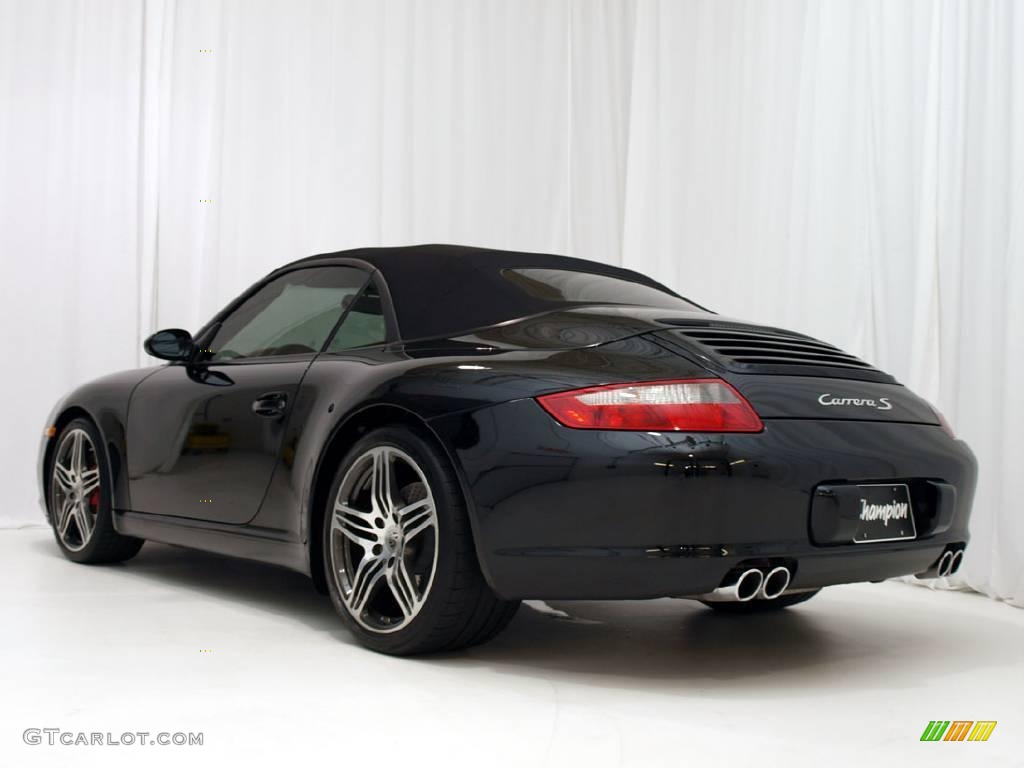 2008 911 Carrera S Cabriolet - Black / Sand Beige photo #24